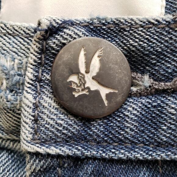 One by One Teaspoon Denim High Waist Super Fitted Short 2020 Mini Skirt - Picture 9 of 12